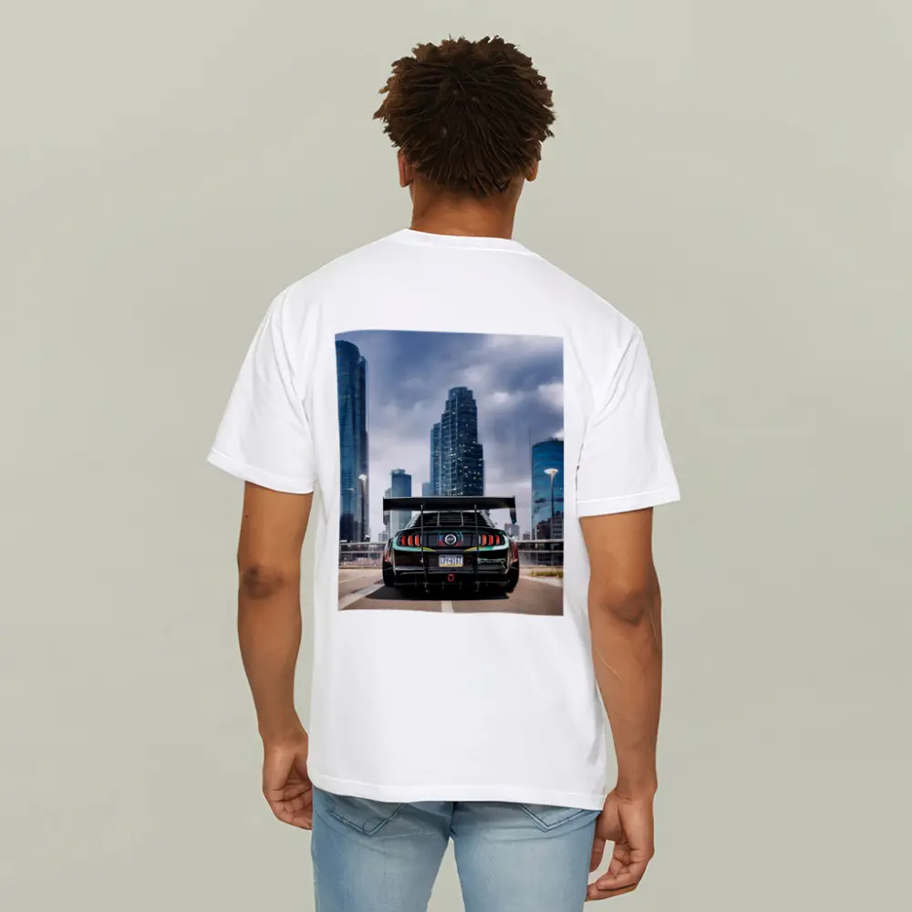 Ford Mustang Wide Body City Skyline – T-Shirts