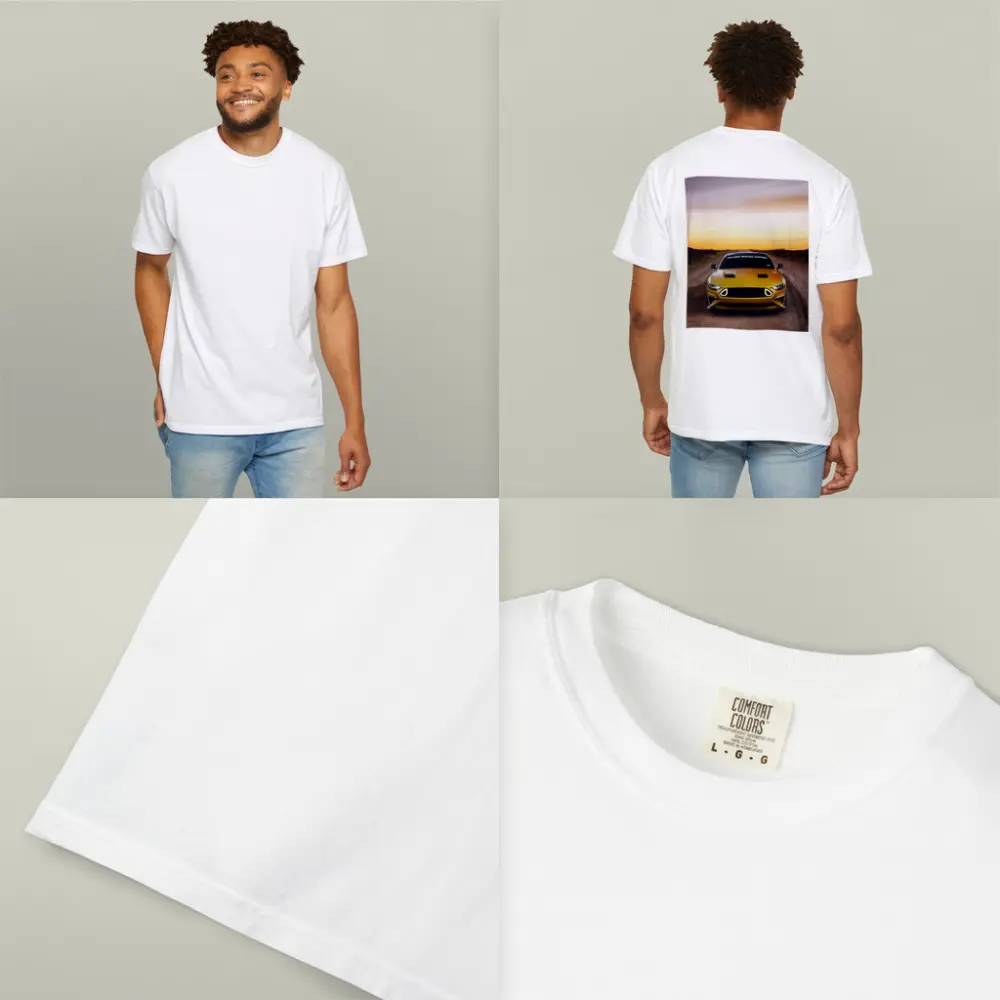 Ford Mustang Golden Sunset Dirt Road – T-Shirts