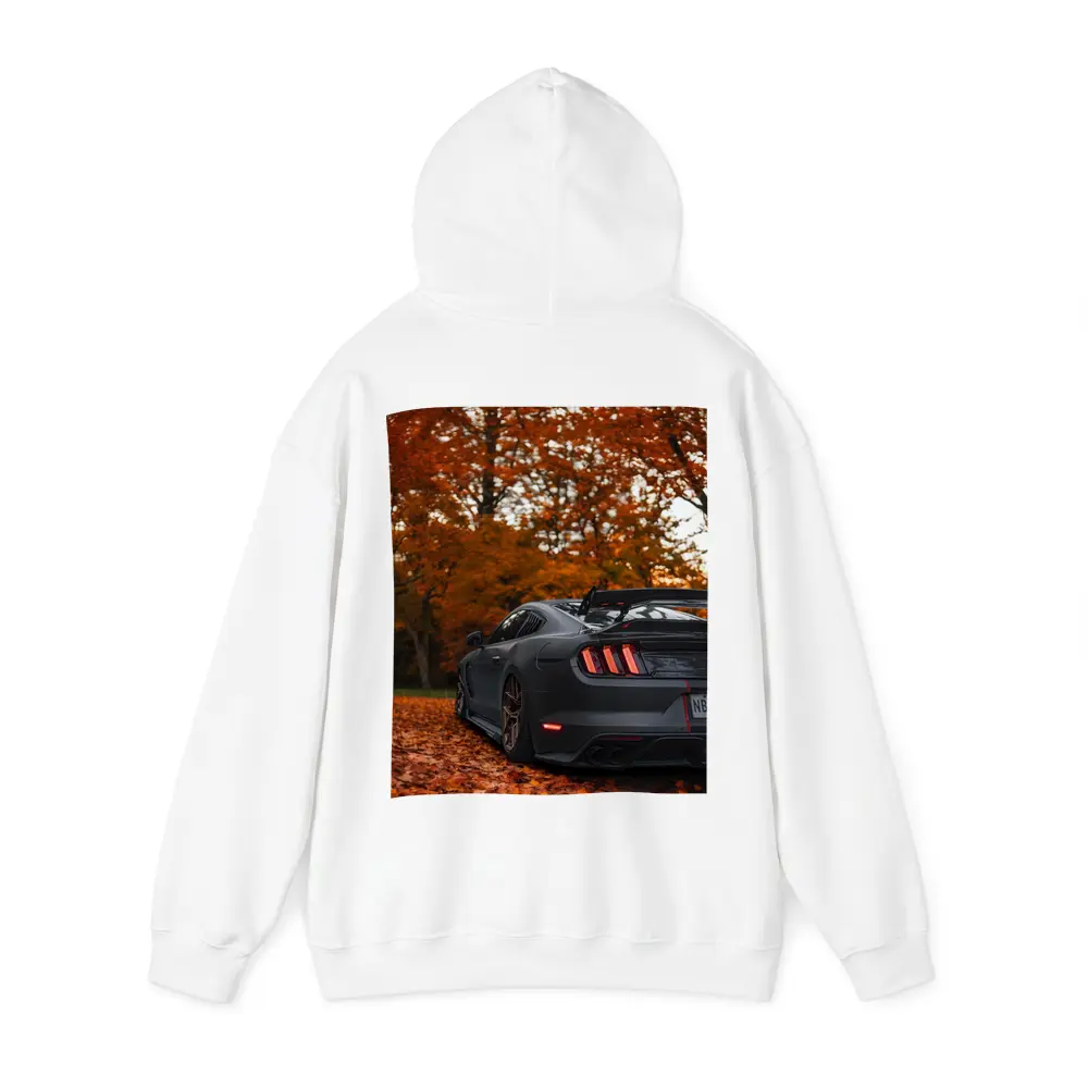 Ford Mustang Matte Gray Autumn Forest – Hoodies