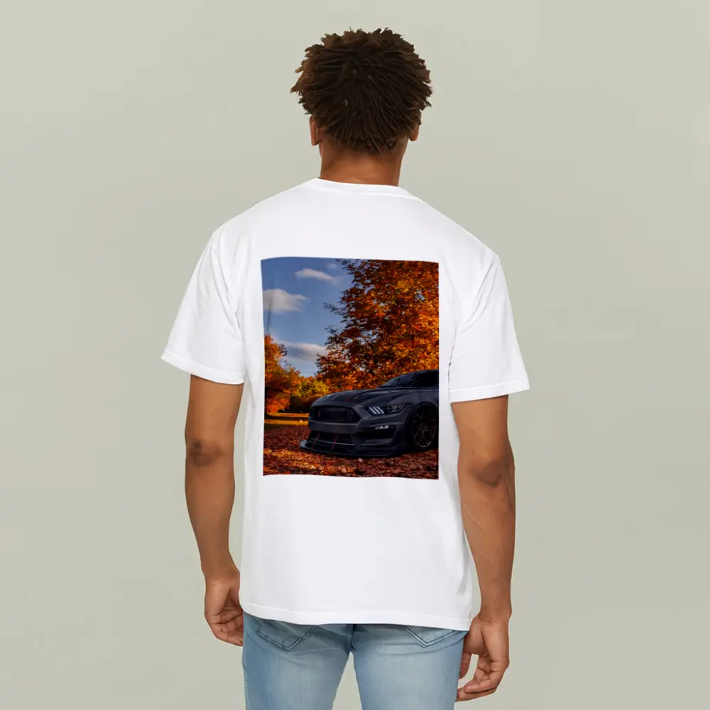 Ford Mustang GT350 Autumn Forest Setting – T-Shirts