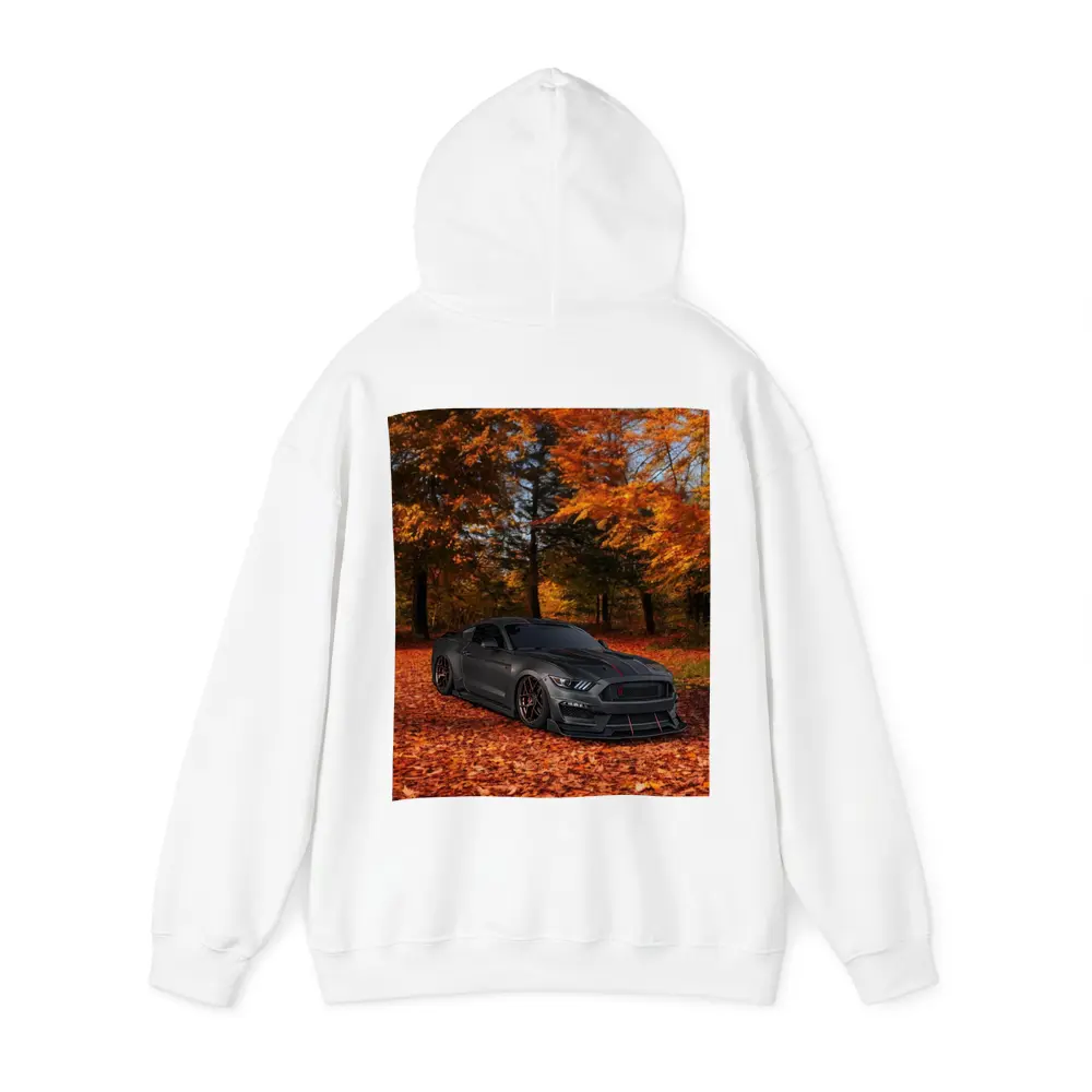 Ford Mustang Shelby Matte Gray Autumn Forest – Hoodies