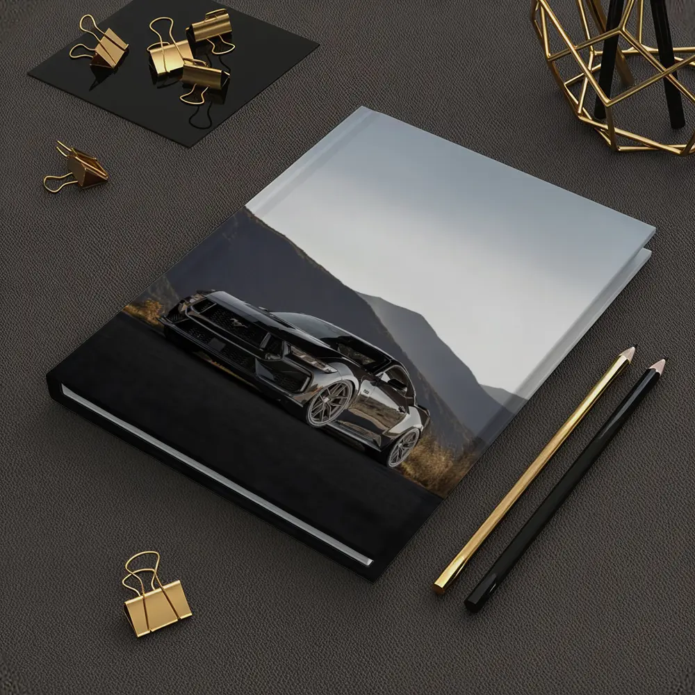 Ford Mustang Black Car Mountain Background – Notebooks