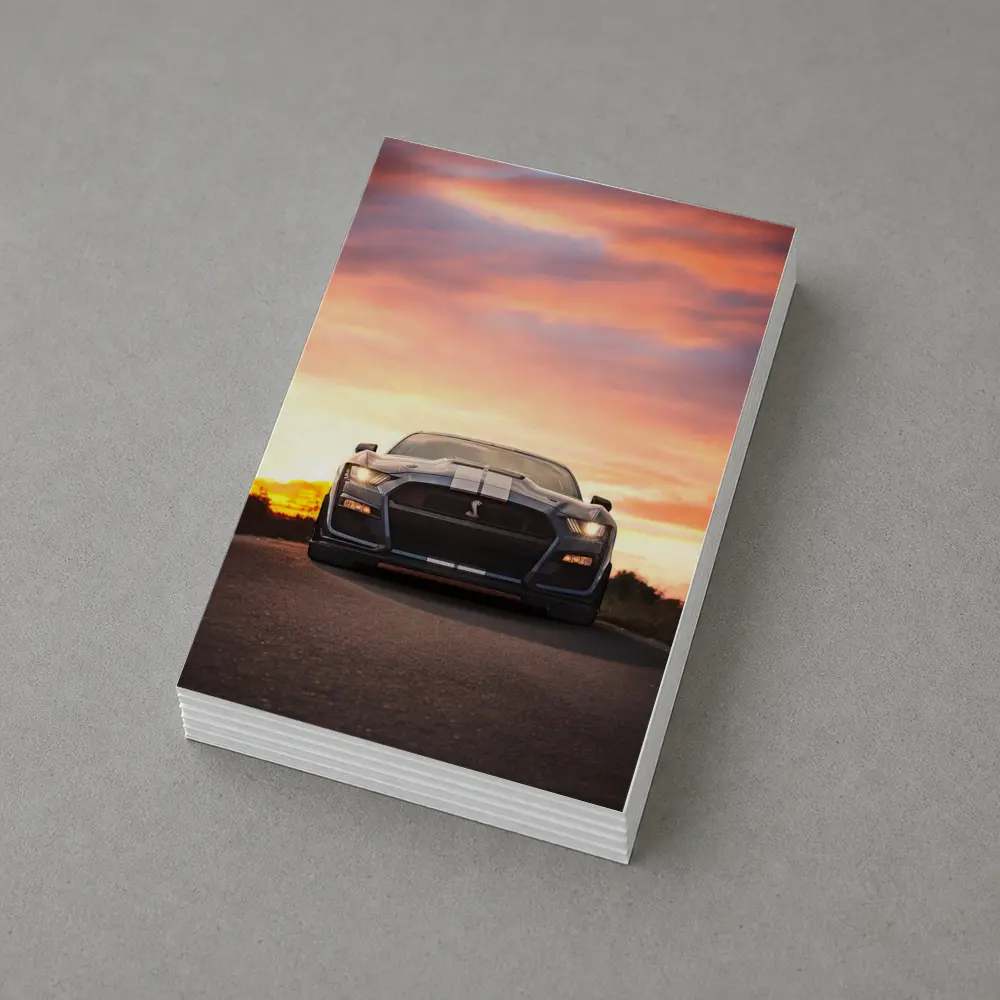 Ford Mustang Shelby GT500 Sunset Road – Postcards