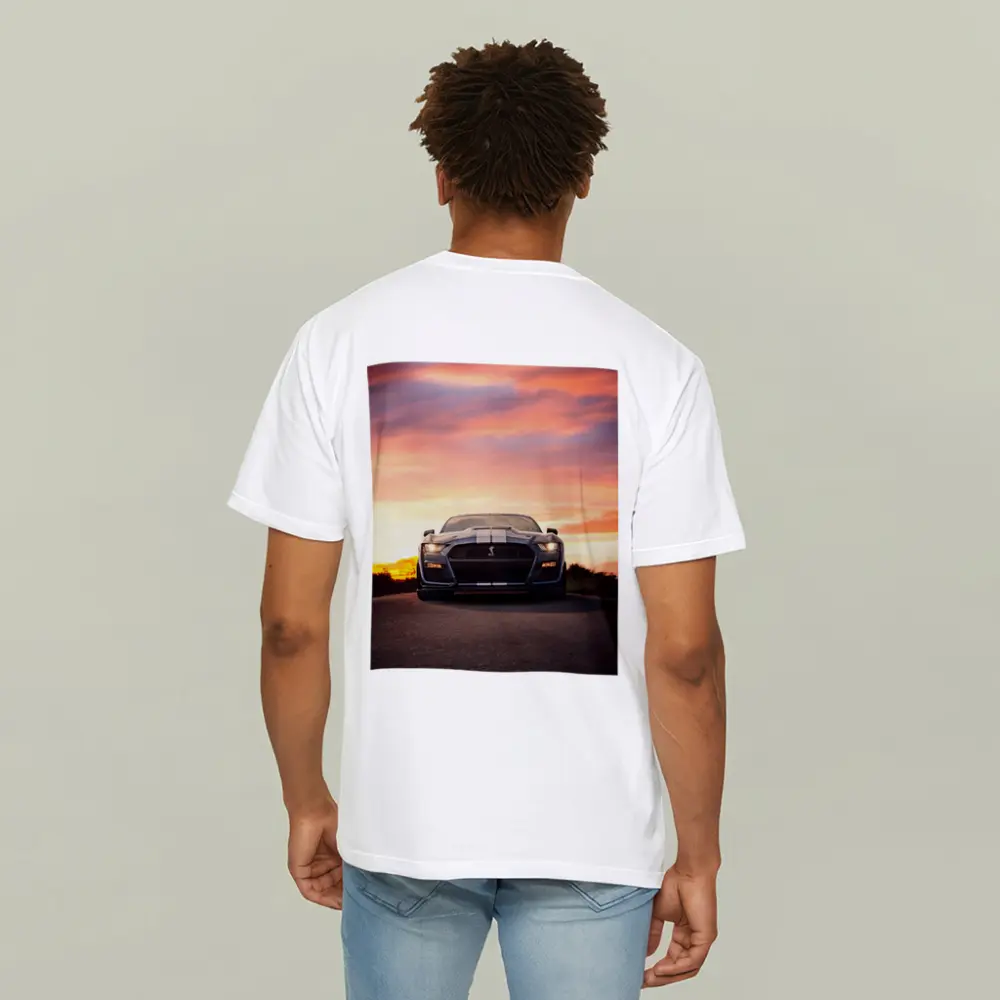 Ford Mustang Shelby GT500 Sunset Road – T-Shirts