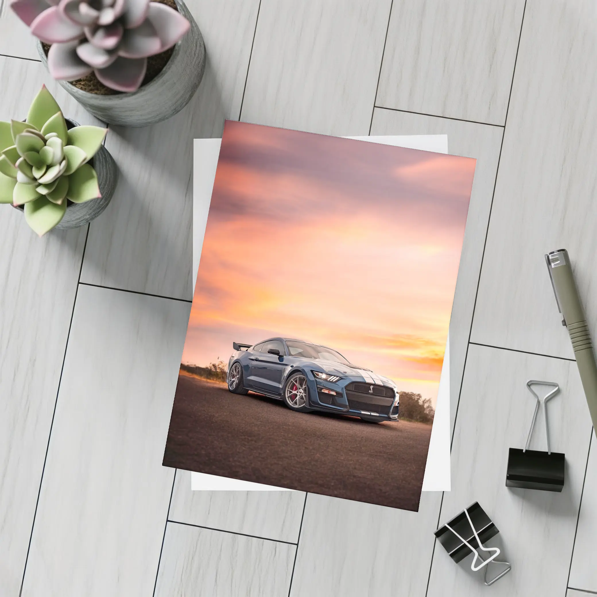 Ford Mustang Shelby GT500 Sunset Sky – Postcards