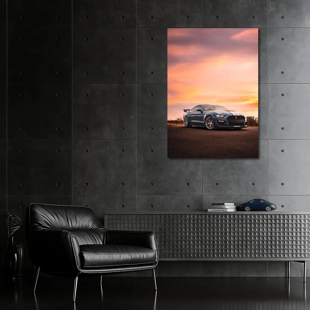 Ford Mustang Shelby GT500 Sunset Sky – Wall Art