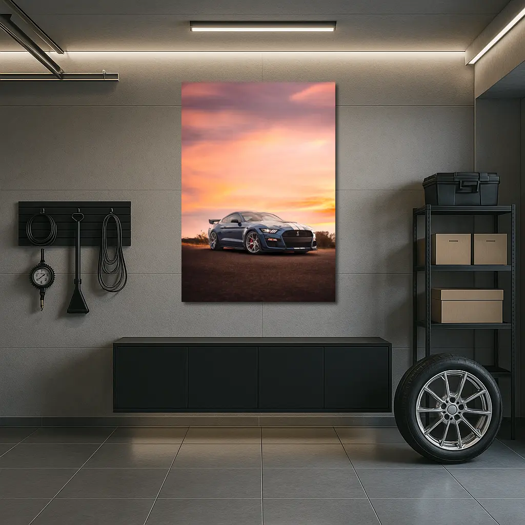 Ford Mustang Shelby GT500 Sunset Sky – Wall Art