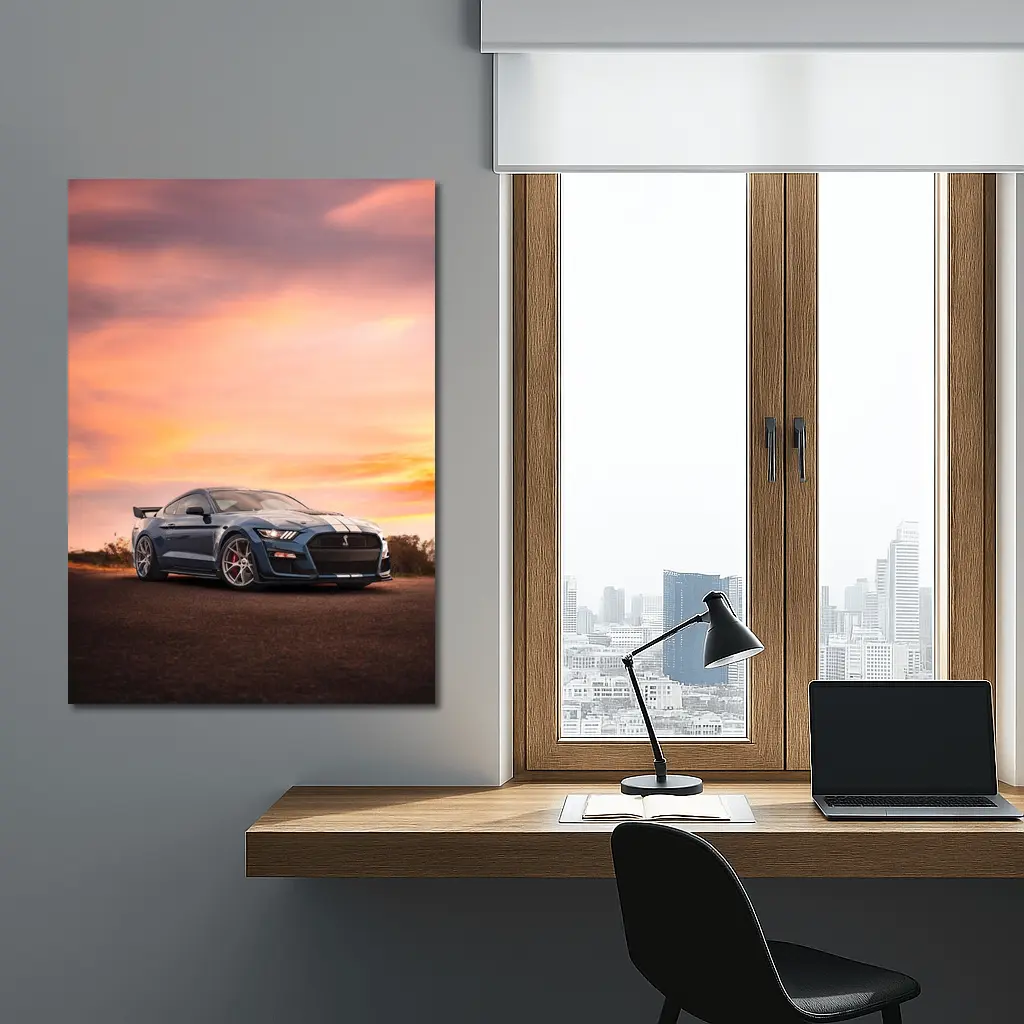 Ford Mustang Shelby GT500 Sunset Sky – Wall Art