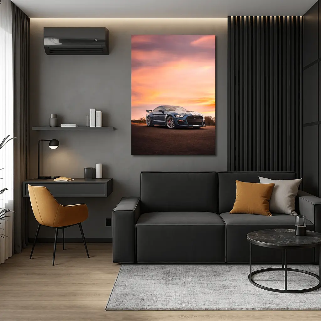 Ford Mustang Shelby GT500 Sunset Sky – Wall Art