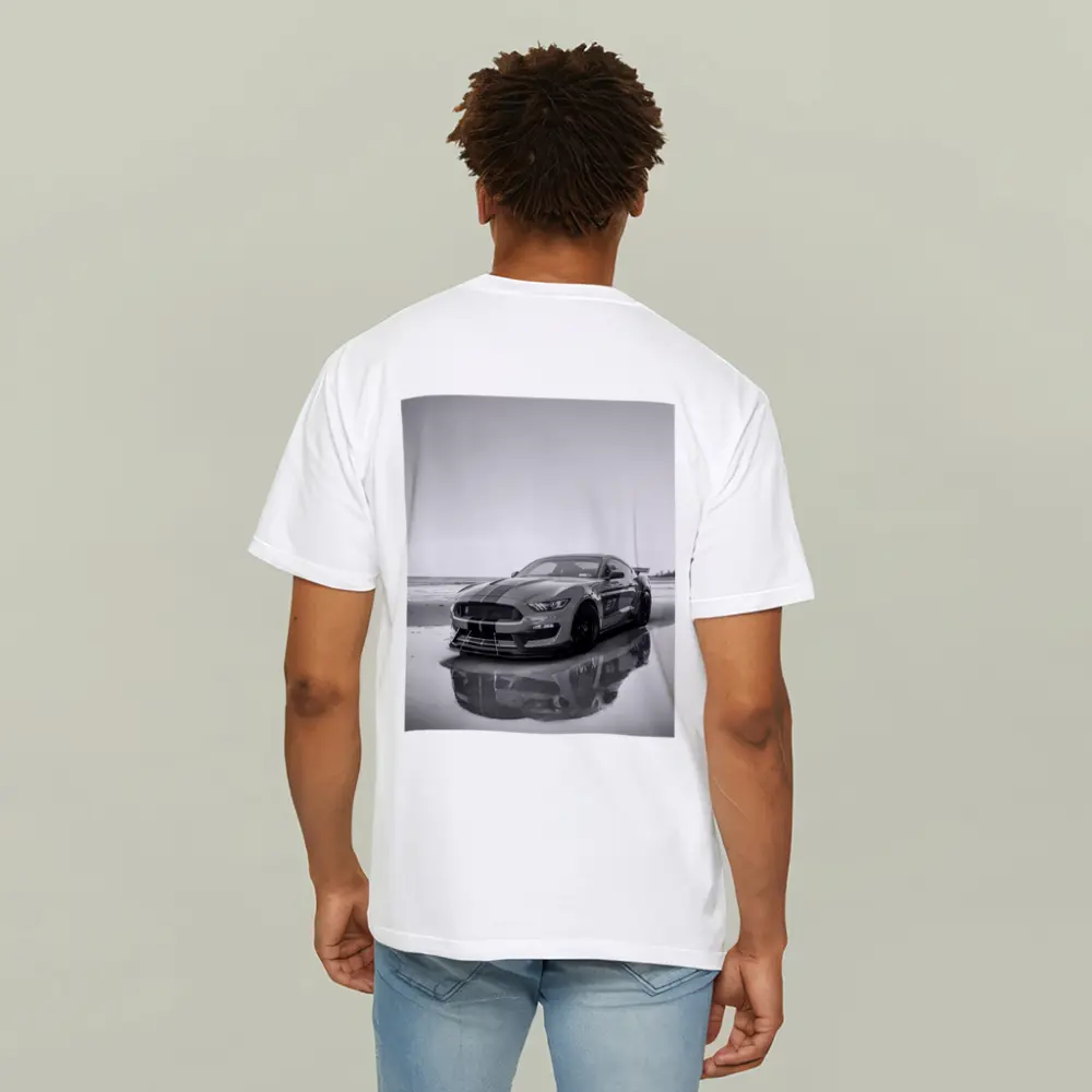 Ford Mustang Shelby GT350 Beach Black White – T-Shirts