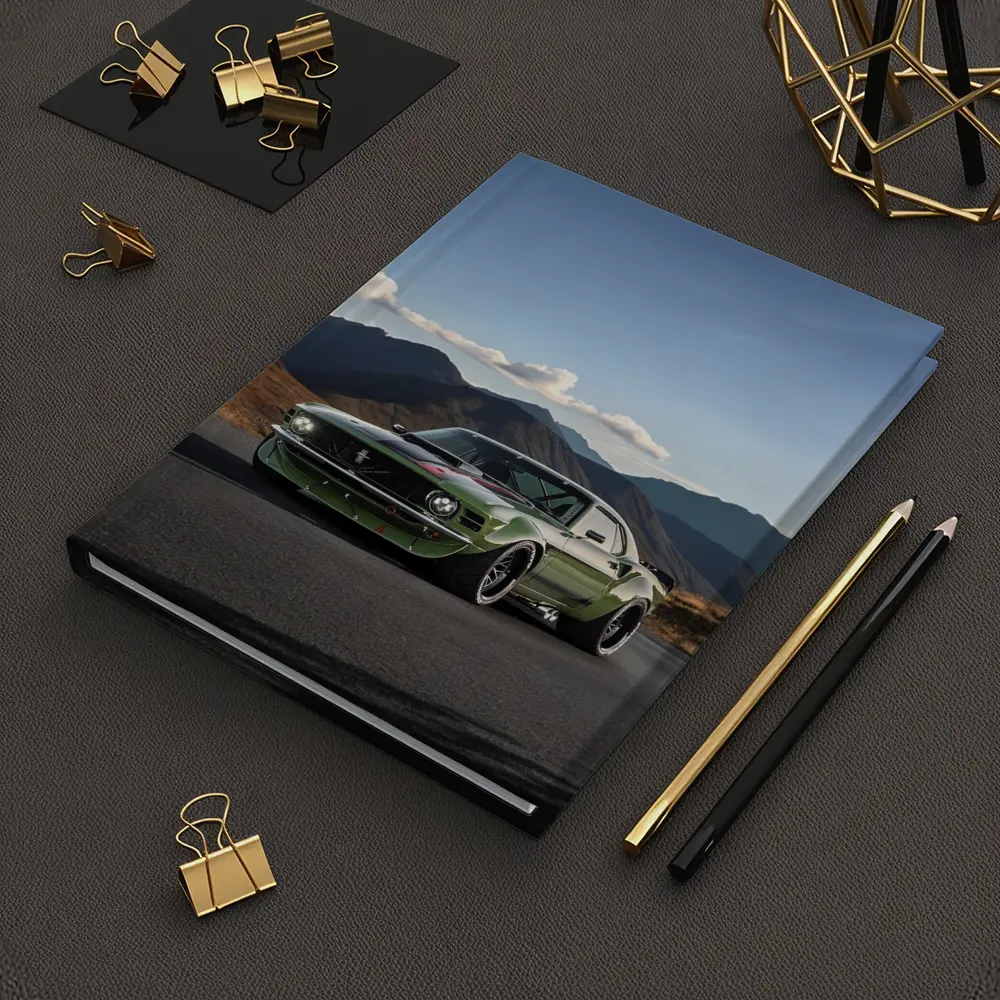 Ford Mustang Green Classic Mountain Road – Notebooks