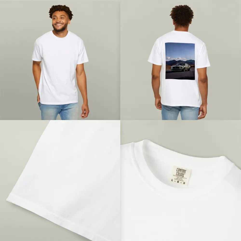 Ford Mustang Green Classic Mountain Road – T-Shirts