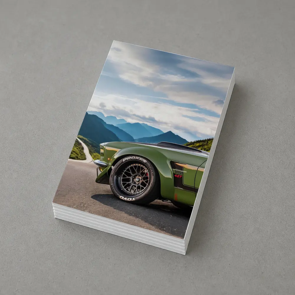 Ford Mustang Boss Green Mountain Road – Postcards