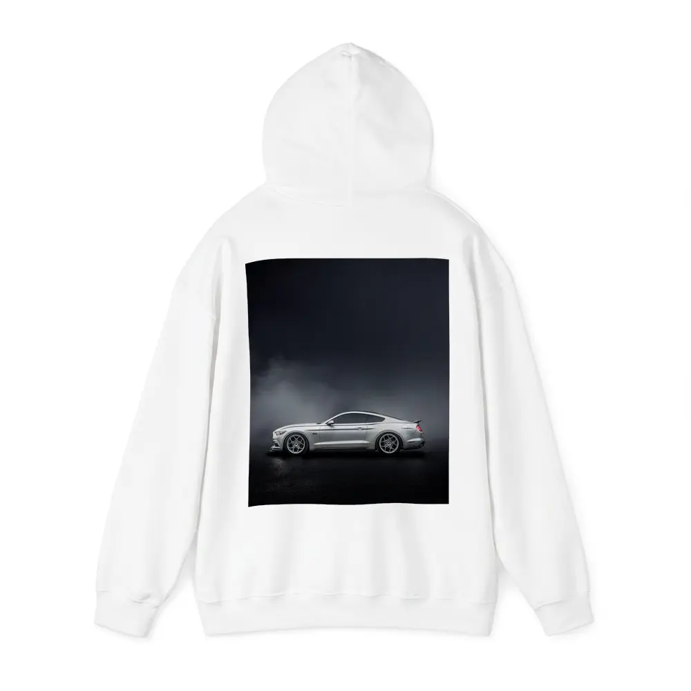 Ford Mustang Silver Side Profile Dark Fog – Hoodies