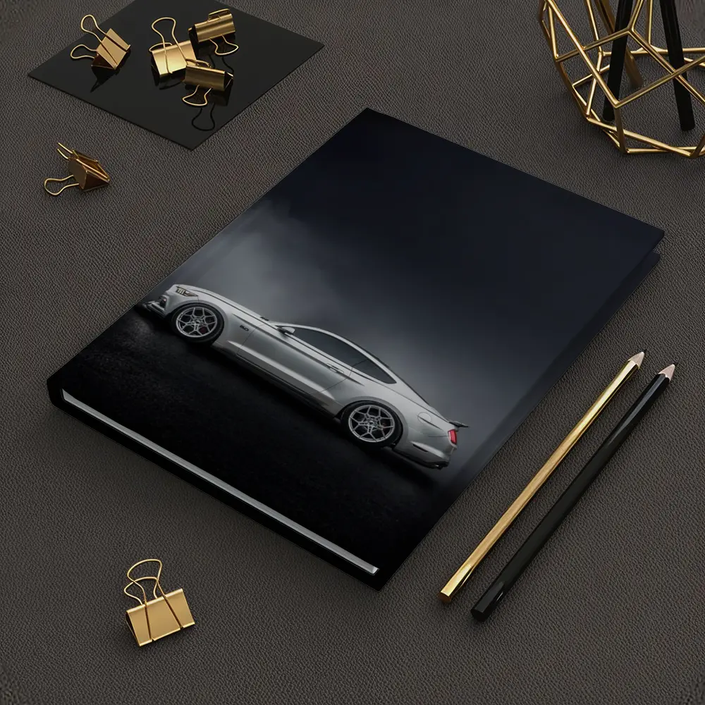 Ford Mustang Silver Side Profile Dark Fog – Notebooks