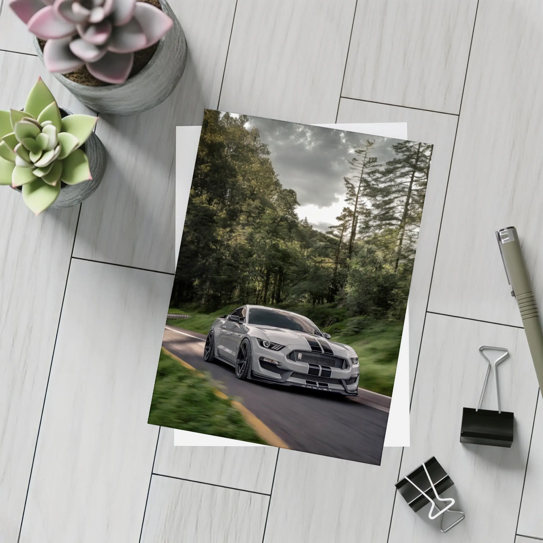 Ford Mustang Shelby GT350 Forest Road – Postcards