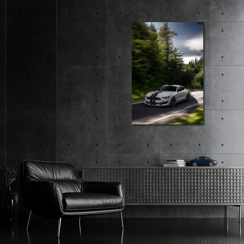 Ford Mustang Shelby GT350 Forest Road Drive – Wall Art