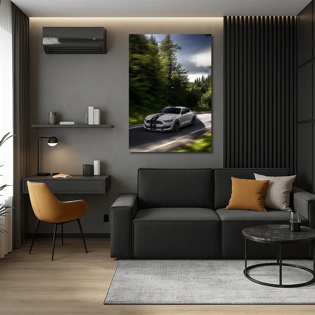 Ford Mustang Shelby GT350 Forest Road Drive – Wall Art