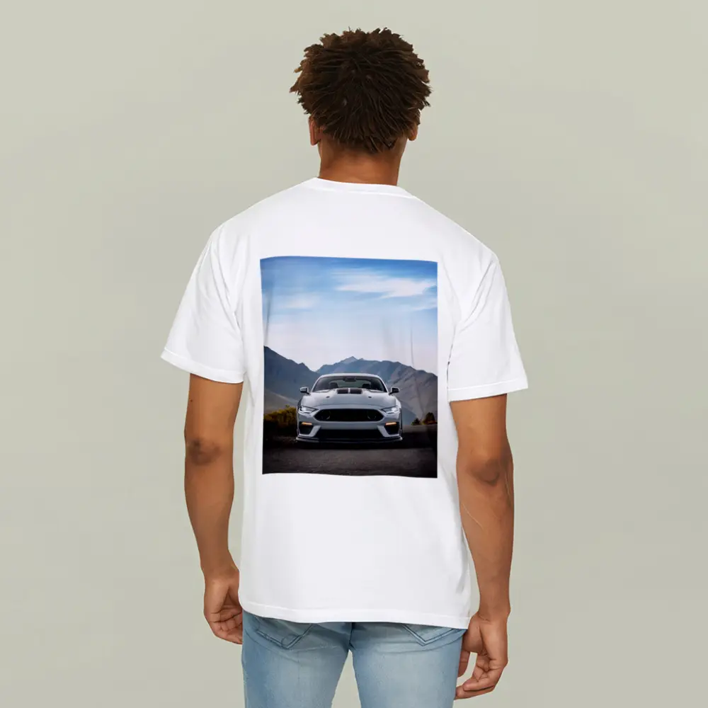 Ford Mustang Mach Gray Mountain Road – T-Shirts