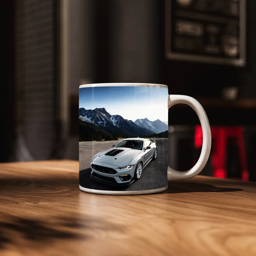 Ford Mustang Mach One Grey Mountain Road – Mugs