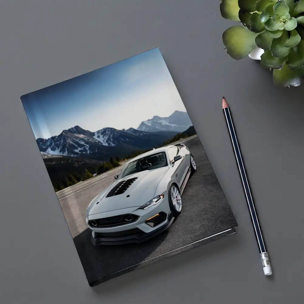 Ford Mustang Mach One Grey Mountain Road – Notebooks