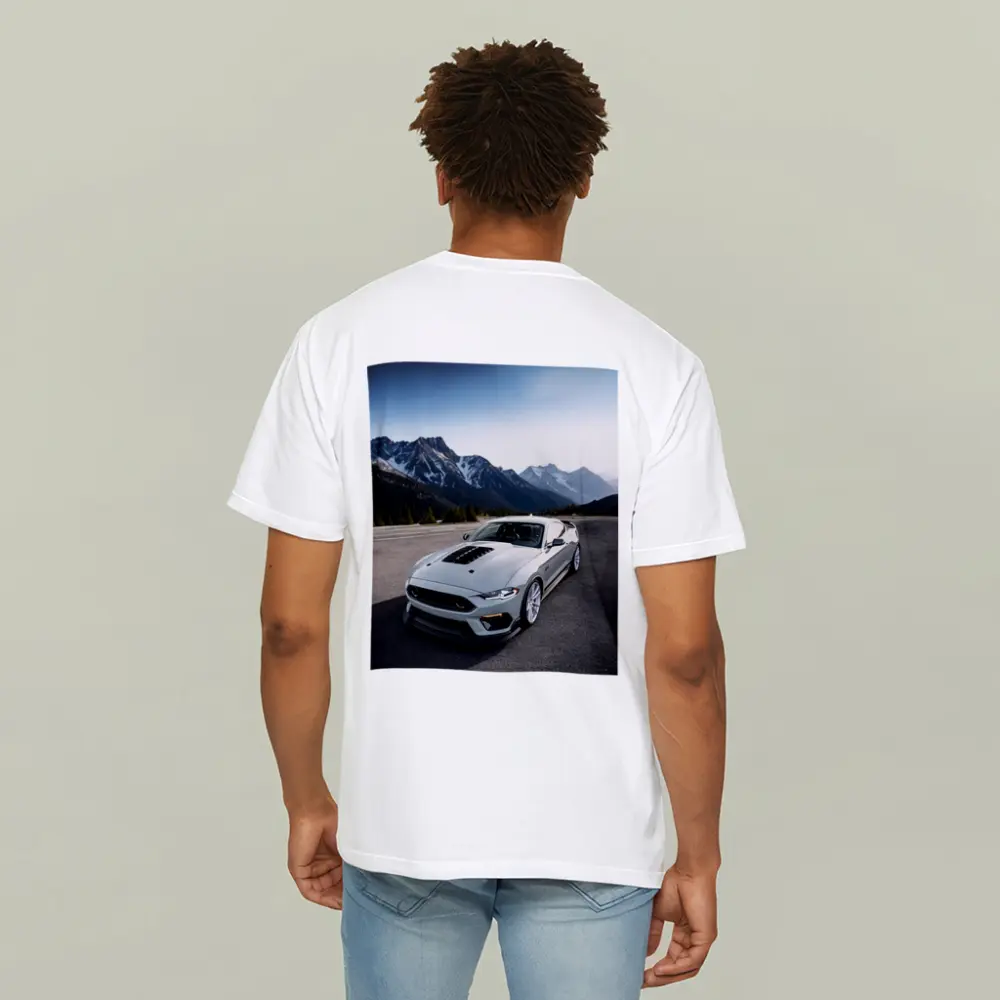 Ford Mustang Mach One Grey Mountain Road – T-Shirts