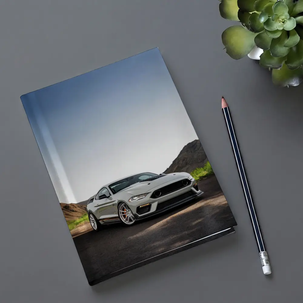 Ford Mustang Mach One Gray Mountain Road – Notebooks