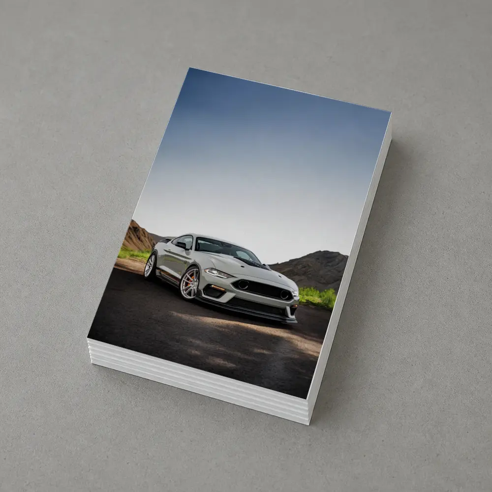 Ford Mustang Mach One Gray Mountain Road – Postcards