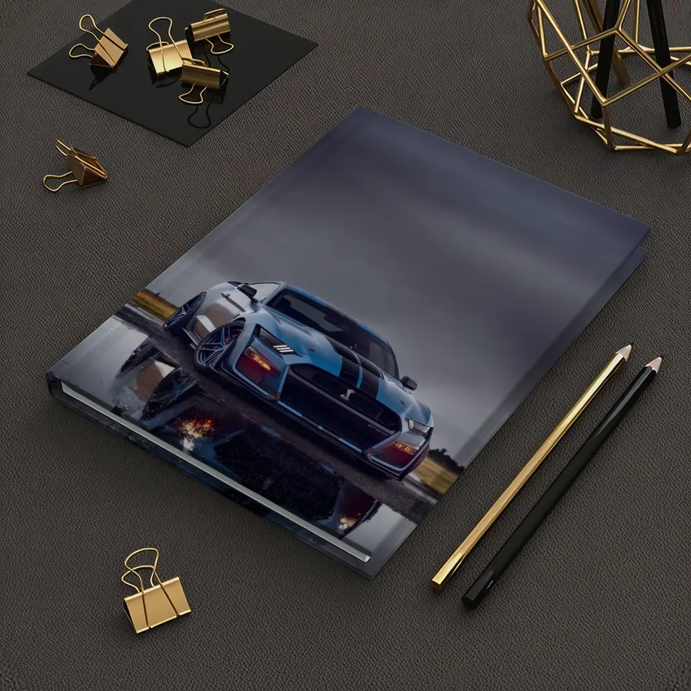 Ford Mustang Shelby GT500 Stormy Wet Runway – Notebooks