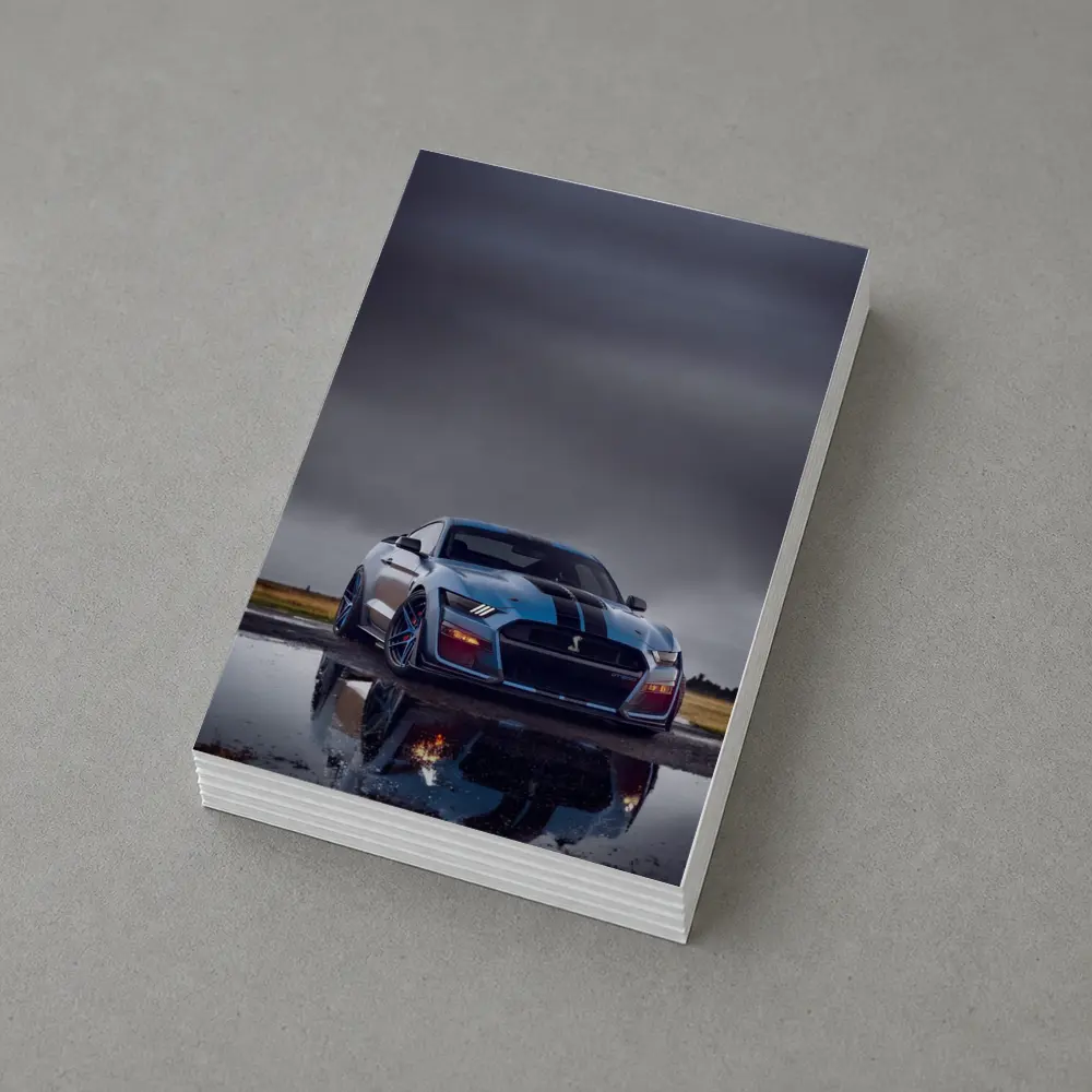 Ford Mustang Shelby GT500 Stormy Wet Runway – Postcards
