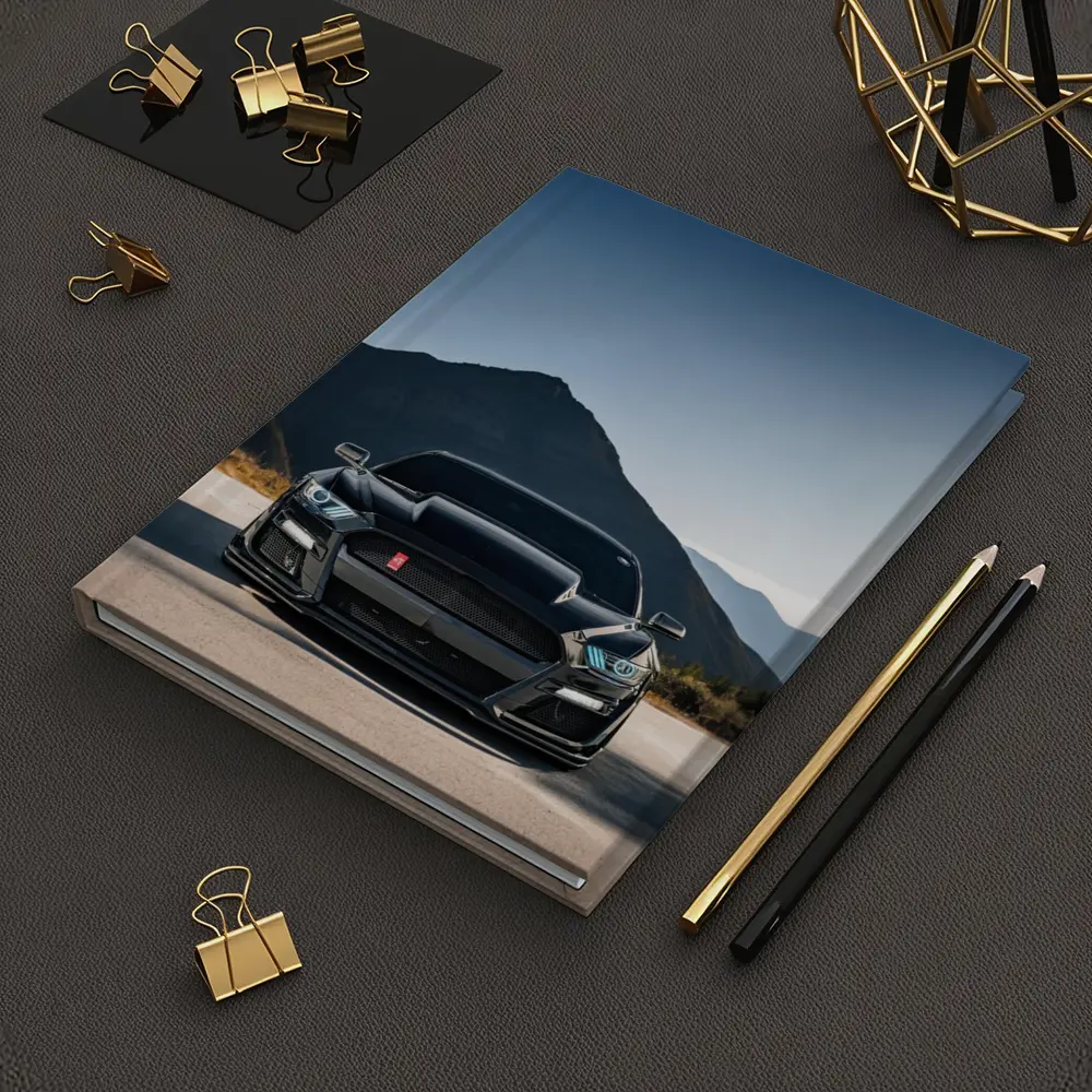 Black Ford Mustang Shelby Front Mountain View – Notebooks