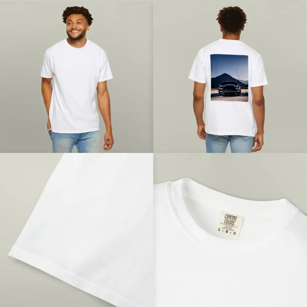 Black Ford Mustang Shelby Front Mountain View – T-Shirts