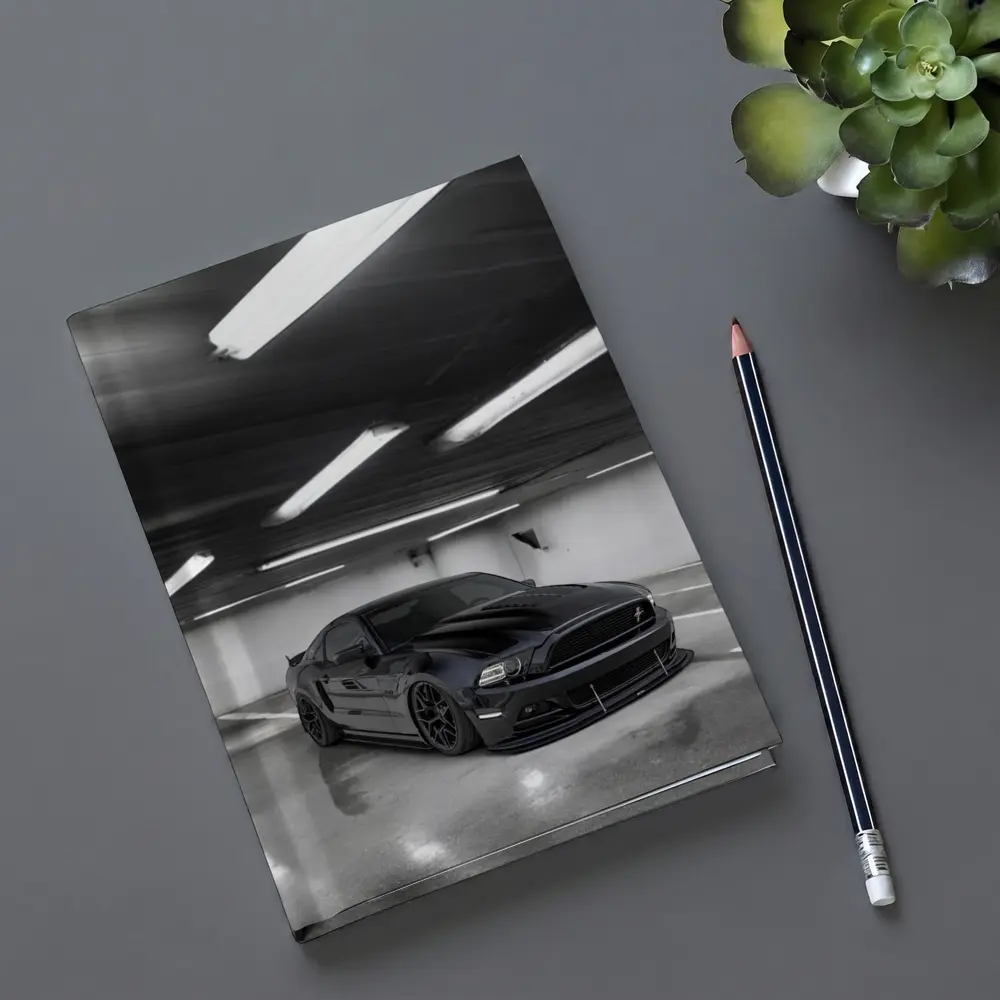 Ford Mustang Black Parking Garage Dark – Notebooks