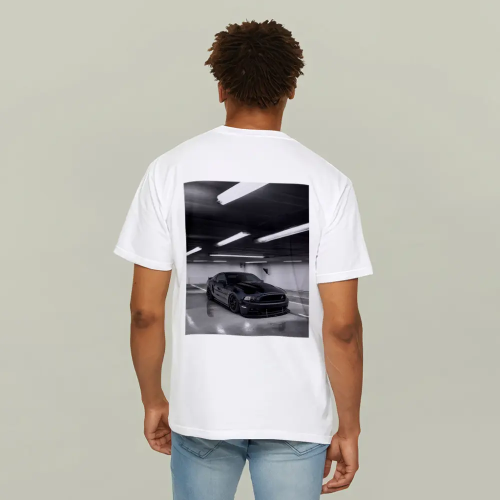Ford Mustang Black Parking Garage Dark – T-Shirts