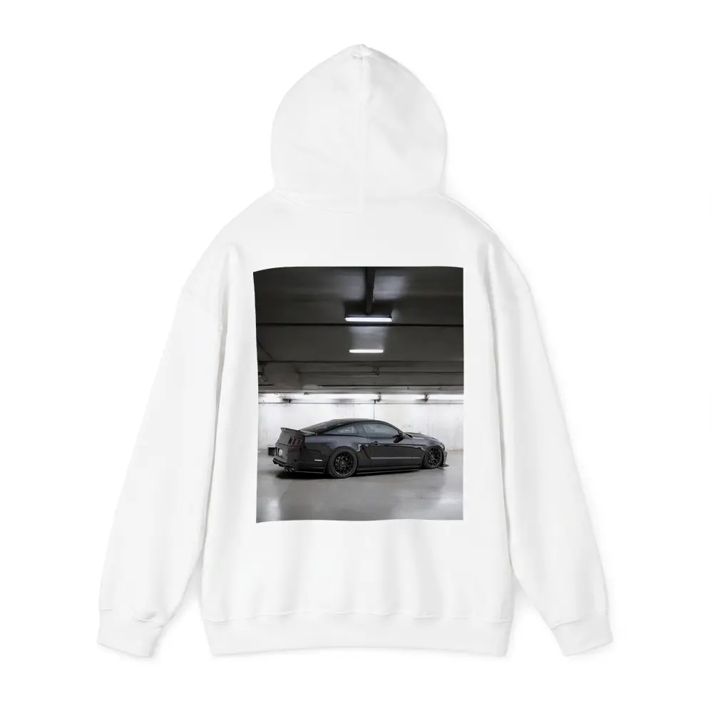 Ford Mustang Dark Gray Underground Parking Garage – Hoodies