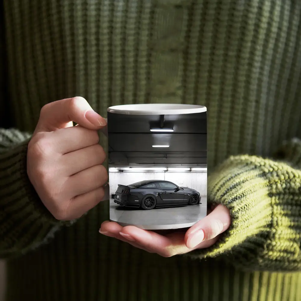 Ford Mustang Dark Gray Underground Parking Garage – Mugs