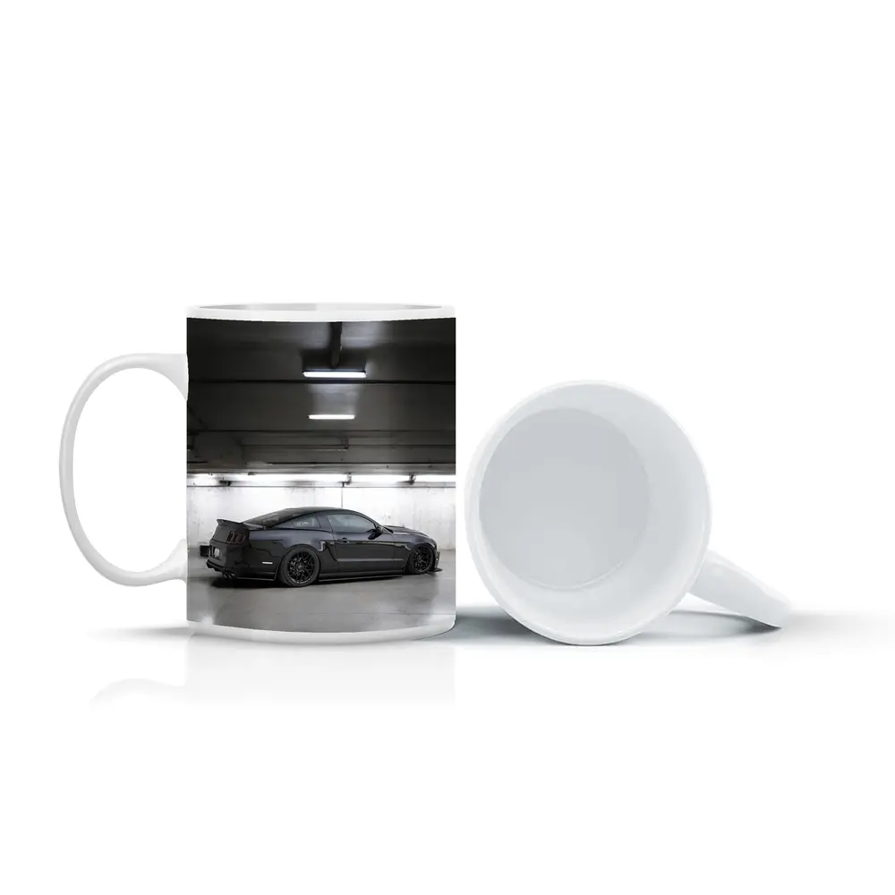 Ford Mustang Dark Gray Underground Parking Garage – Mugs