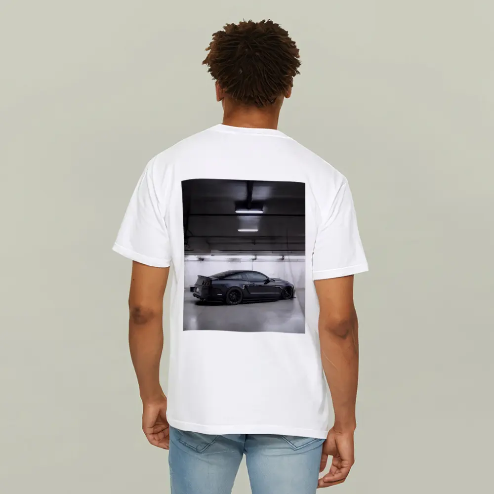 Ford Mustang Dark Gray Underground Parking Garage – T-Shirts