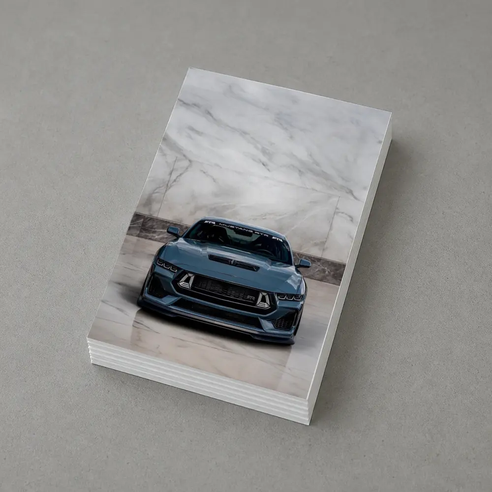 Ford Mustang RTR Front View Marble Background – Postcards