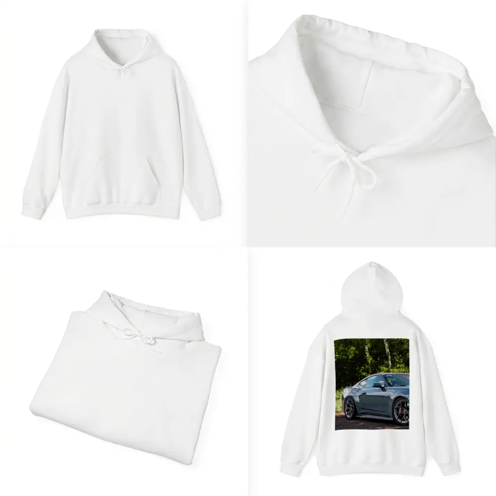 Ford Mustang Dark Horse Forest Background – Hoodies