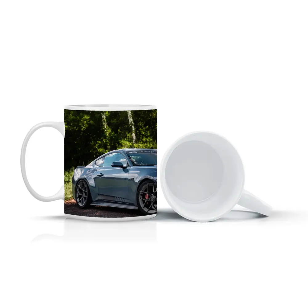 Ford Mustang Dark Horse Forest Background – Mugs