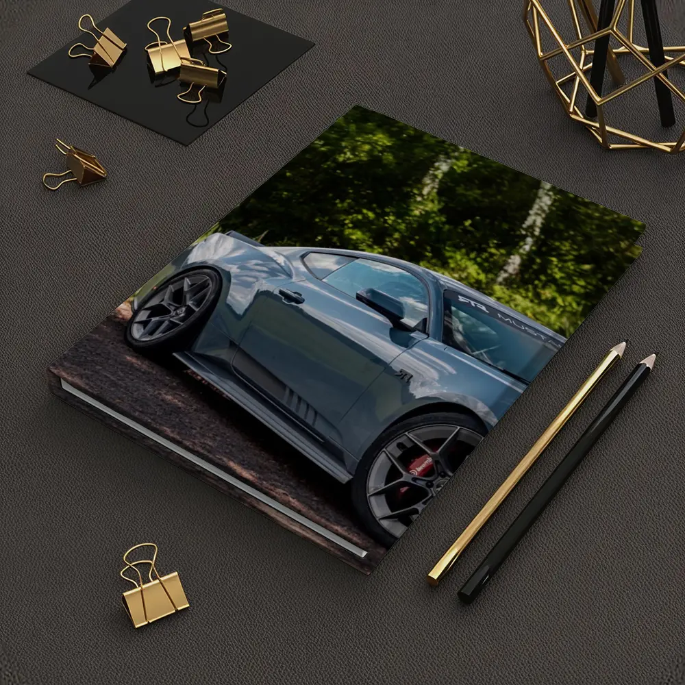 Ford Mustang Dark Horse Forest Background – Notebooks