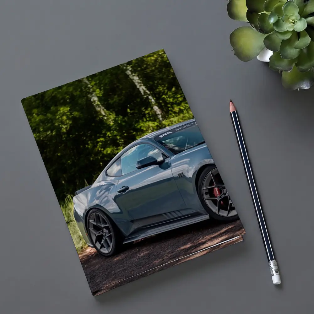 Ford Mustang Dark Horse Forest Background – Notebooks