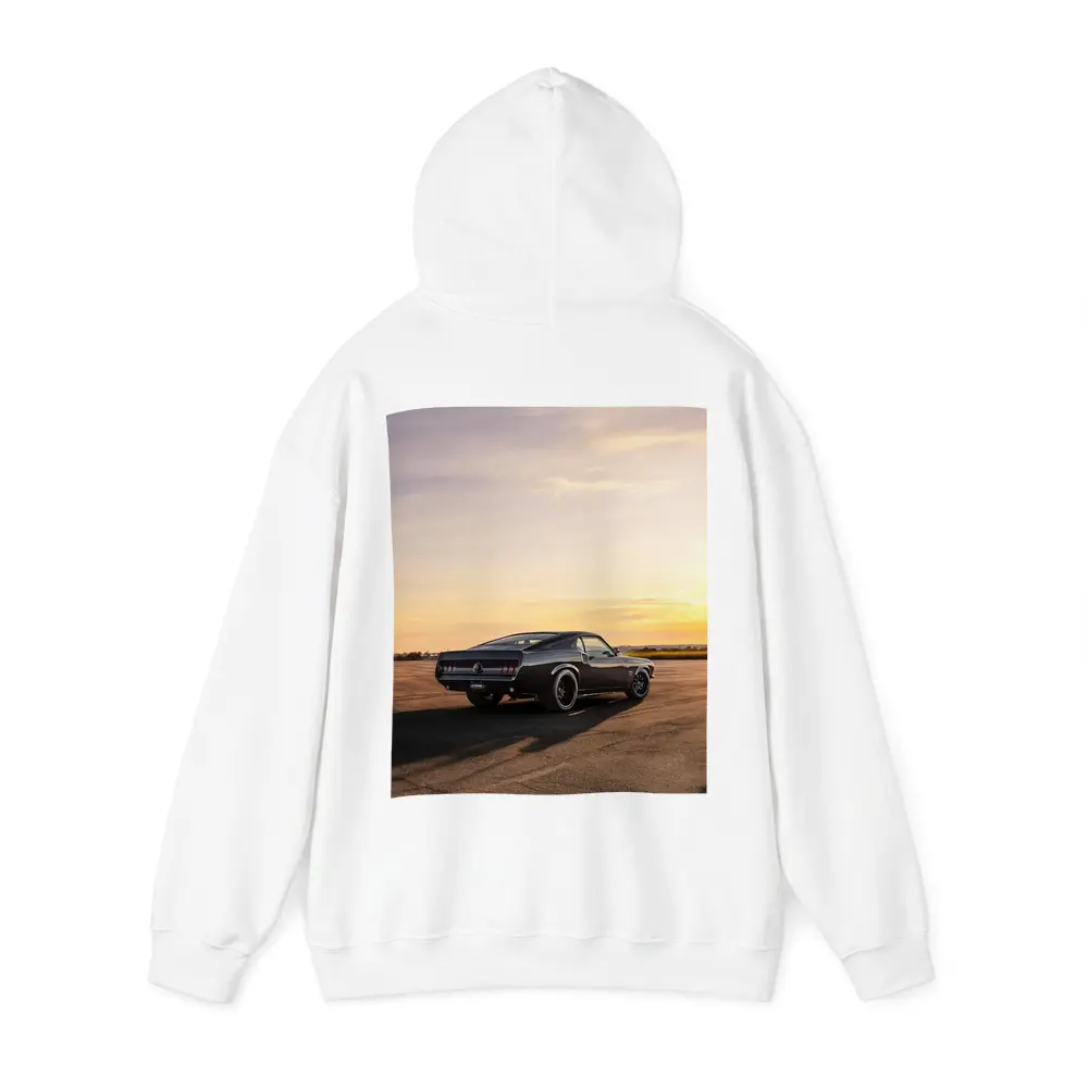 Ford Mustang Black Classic Car Sunset – Hoodies
