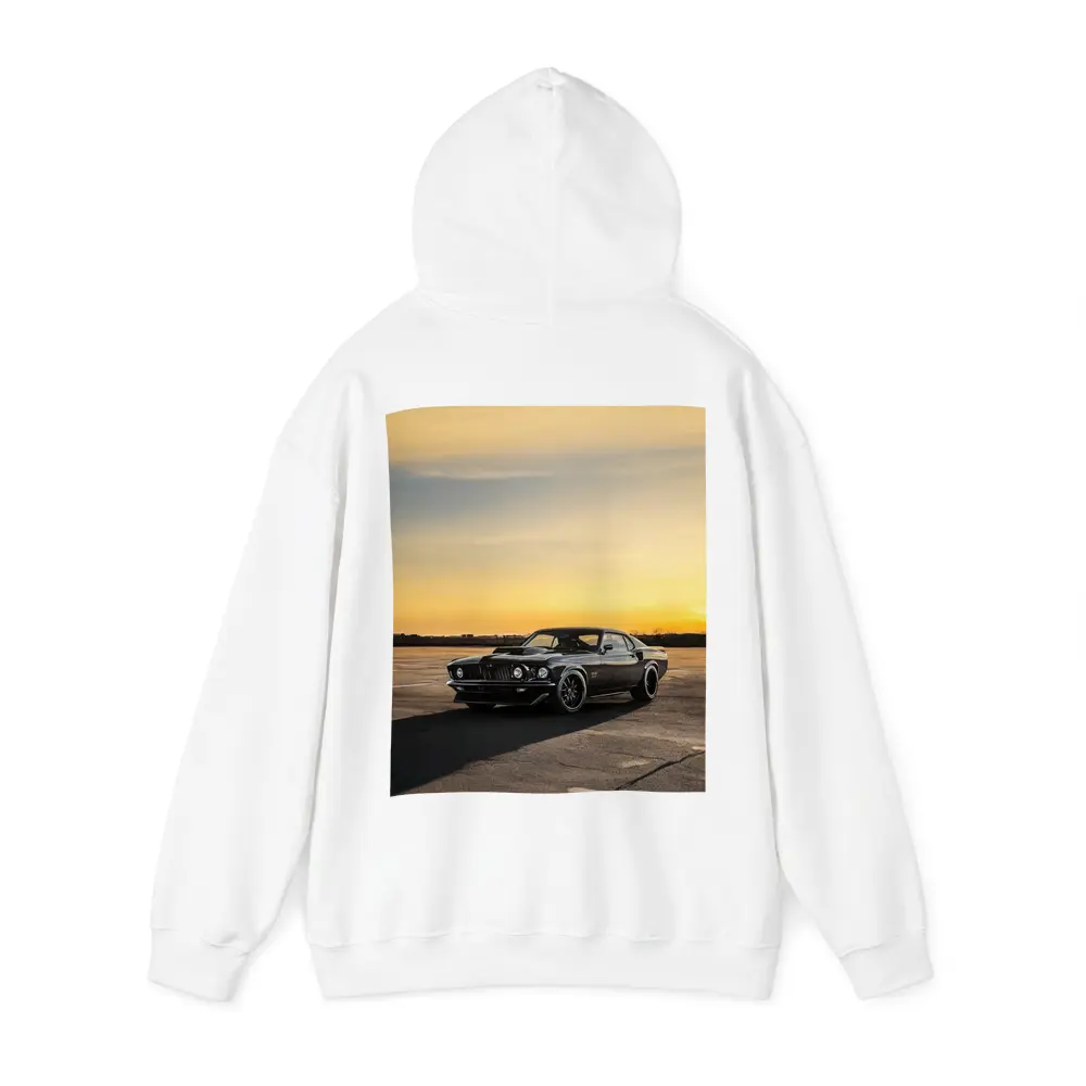 Ford Mustang Black Classic Car Sunset Sky – Hoodies