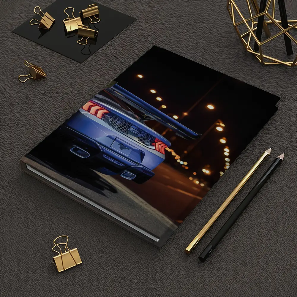 Ford Mustang Rear View City Night – Notebooks