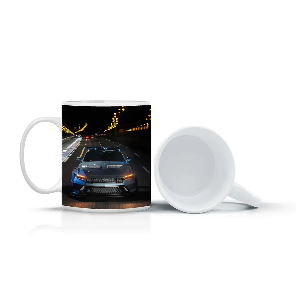 Ford Mustang Racing Night City Street – Mugs