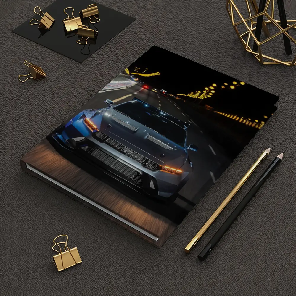 Ford Mustang Racing Night City Street – Notebooks