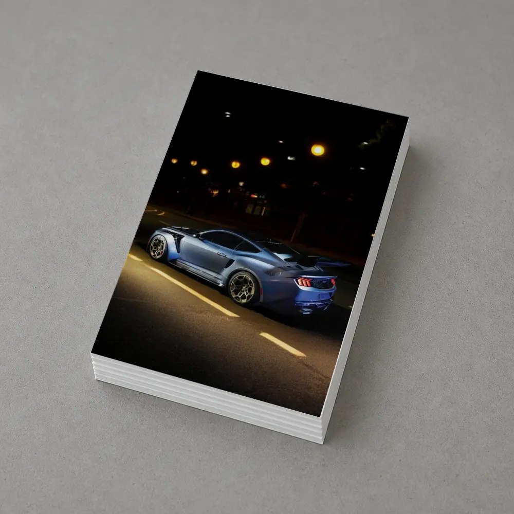 Ford Mustang GTD Blue Night Street – Postcards