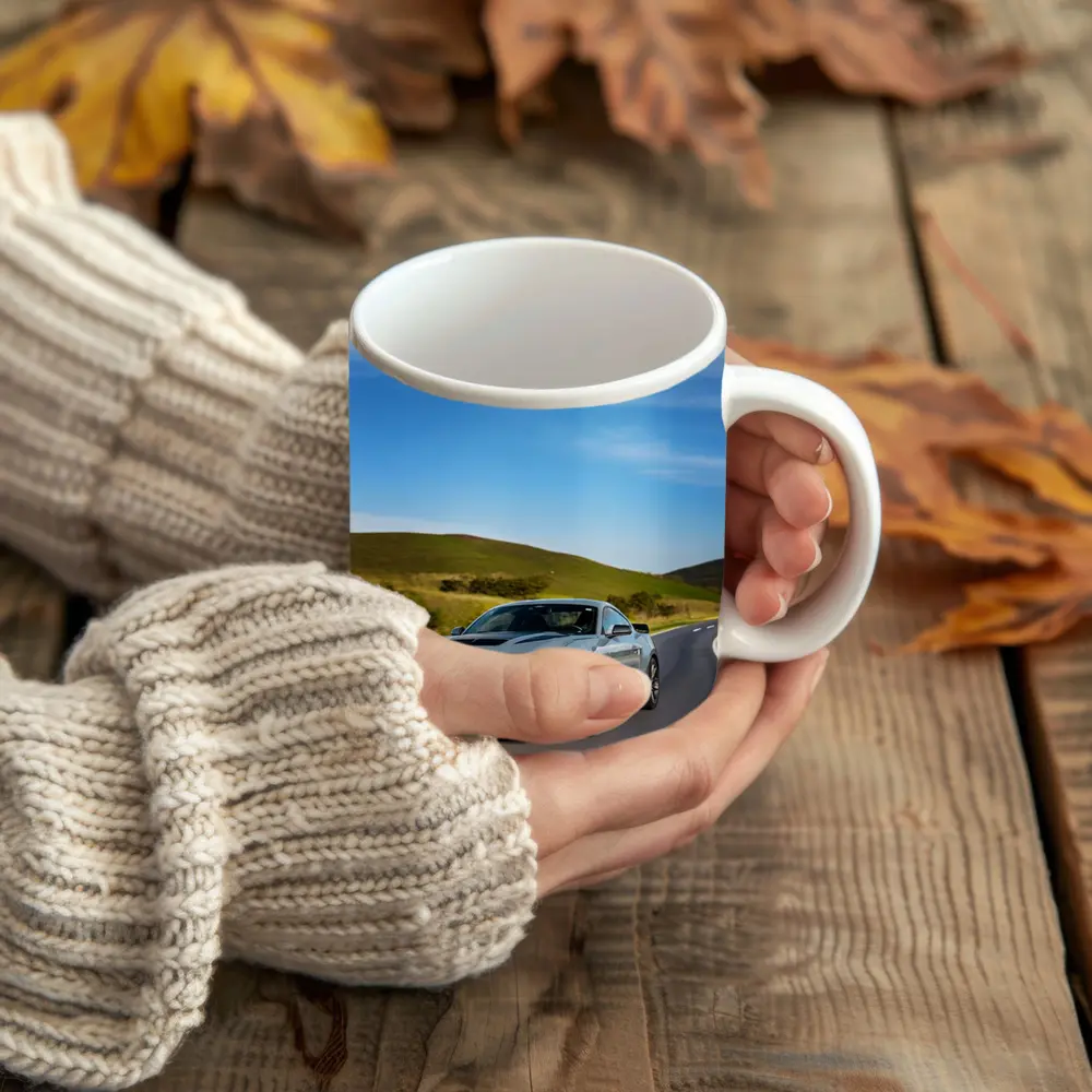 Ford Mustang Dark Horse Rolling Country Road – Mugs